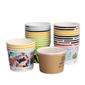 Customized Logo Printing 16oz Paper Bowl Take Away Box Disposable Paper Bowl for Rice Salad and Soup
