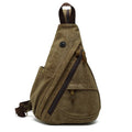 Men's Chest Sling Bags Wear-resisting Shoulder Pack CrossBody Messengers Bag Canvas Sports Across the Chest Bags for Men