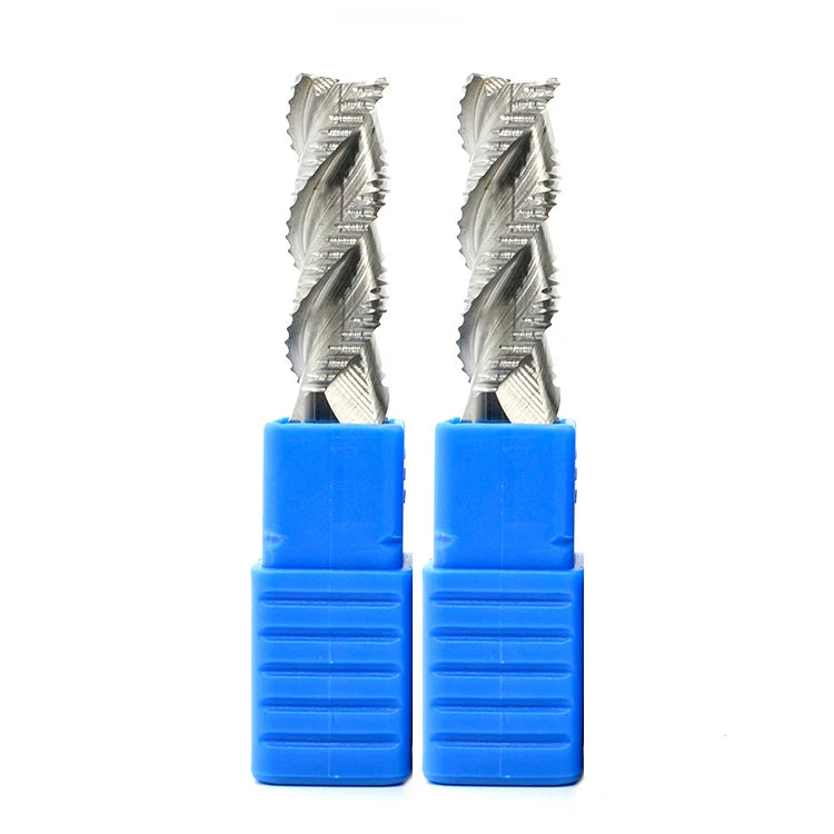 3 Flute Roughing End Mill for Aluminum Chip Breaking 3F Aluminum Router Bit Roughing Endmill