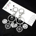 I Love You to the Moon and Back Crown Teacher Lover Girlfriend Boyfriend Gift Handcuff Pinky Swear Promise Key Rings Key Chains
