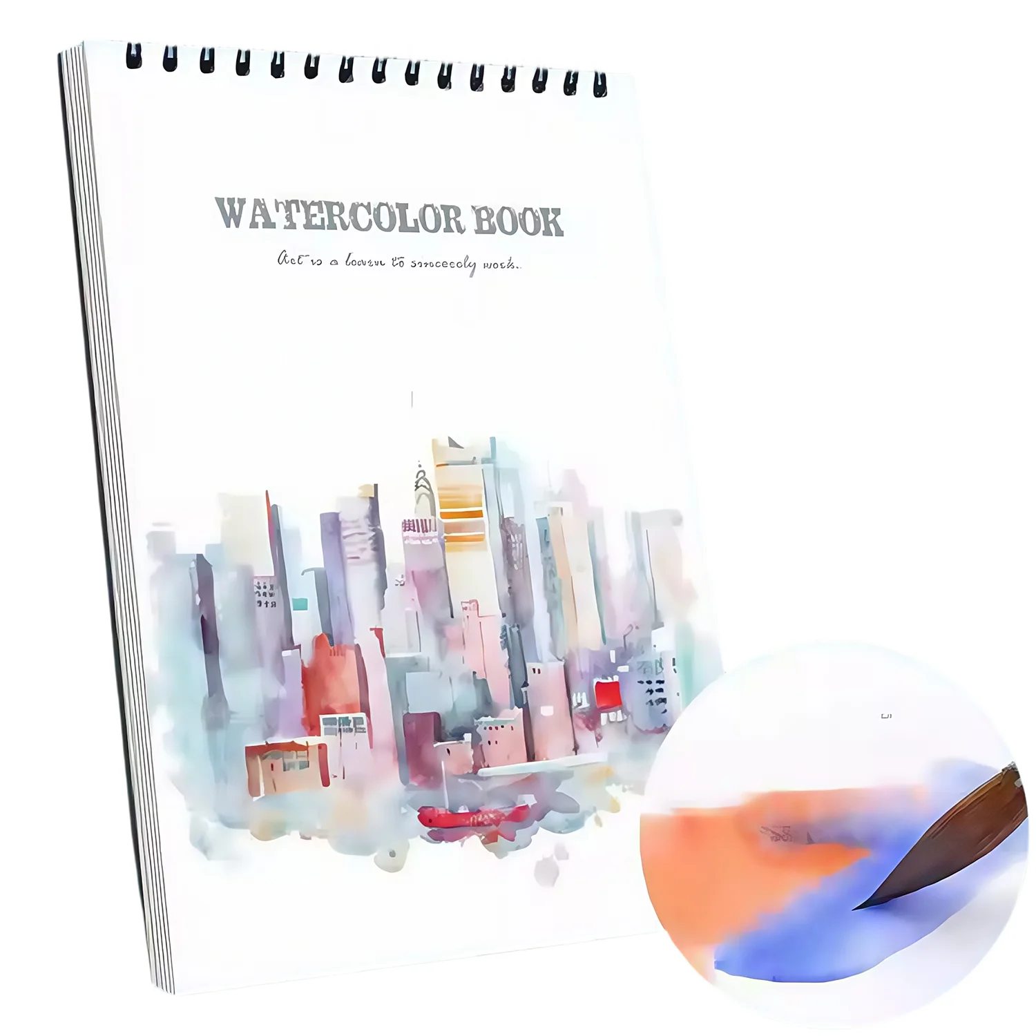 Meihui Art Watercolor Pad A4 Size Acid Free 200 Gsm Spiral Bound Watercolor Paper Book for Watercolor