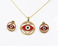 BMZ 2025 Jewelry Set New Stainless Steel Evil Eye Necklace