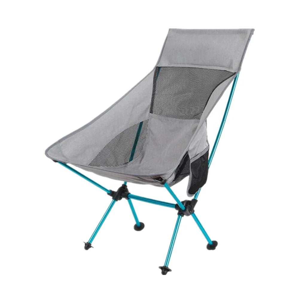 Portable Lightweight 7075 Aluminum Folding Moon Chair for Outdoor Camping Fishing Picnics Hiking for Beach Use