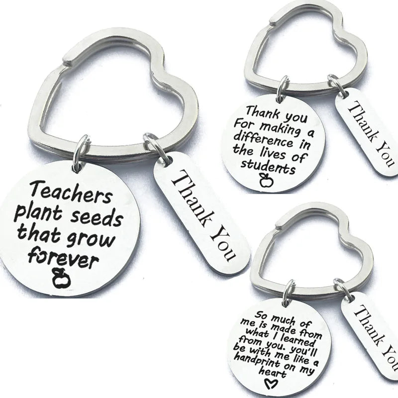 Factory Wholesale Hot Sale Global Delivery Educator Appreciation Gift Keychain Teacher Gift Custom Metal Keychain