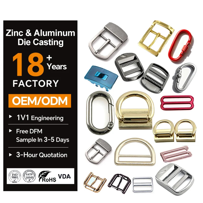 Customized Factory Price Sliver Die Casting Zinc Aluminum Alloy Belt Buckle for Belt