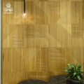 MUMU 3D Decor Puzzle Attractive Vintage Hand Made Background for Bar Decor Cover Walnut Wooden Wall Panels