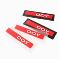 Wholesale Custom Embossed Brand Name Logo Injection Clear Soft PVC Rubber Patches Labels for Backpack