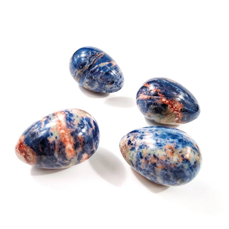 DIY Hot Sale Certified Natural Jade Sodalite Eggs Set Natural Eggs Yoni Eggs Certified