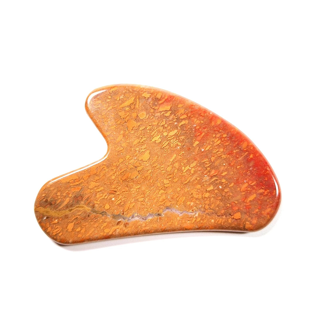 DIY DIY Beauty anti-aging Mookaite Jasper Facial Guasha Skin Renewal Natural Handmade for wrinkles