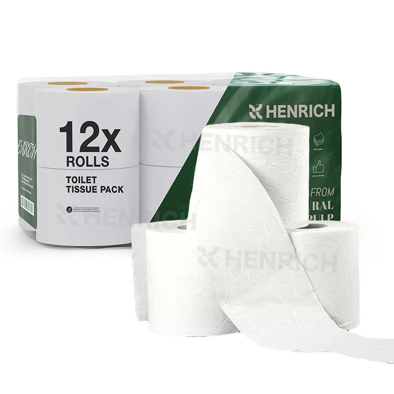 Wholesale Custom Printed Bulk 300G Bathroom Toilet Tissue Paper Virgin Wood Pulp Toilet Paper Roll