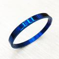 BMZ 2026 New High Polishing Blue Bible Verse Bracelet Pieces 316L Stainless Best Plating Religious Bible Verse Lock Bracelet