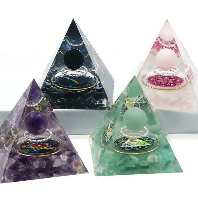 Natural Chakra Reiki Orgone Meditation Crystal Pyramid Healing Stone Crafted in Other Crystal Crafts