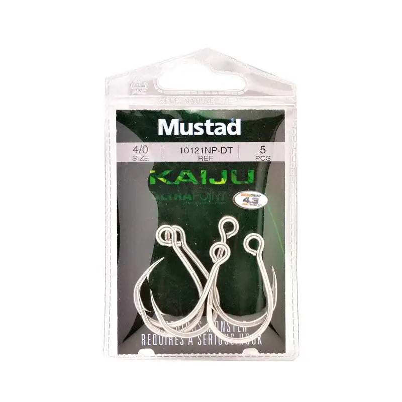 Mustad Sea Monster 10121NP Single High Carbon Steel Fish Hook High Strength Corrosion Resistant for Sea Fishing Bass