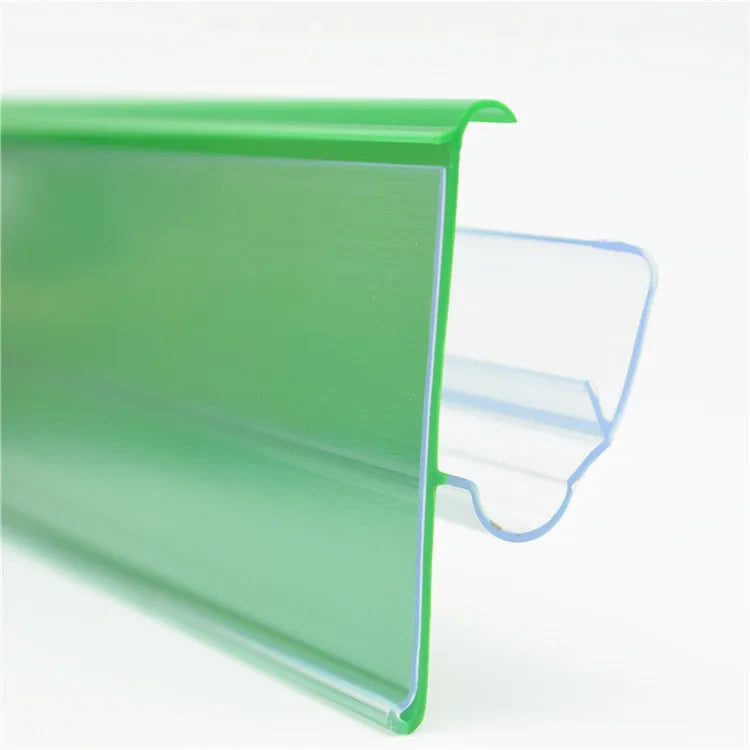 Customized Color Plastic Pvc Extrusion Shelf Clip Price Holder for Supermarket Shelves