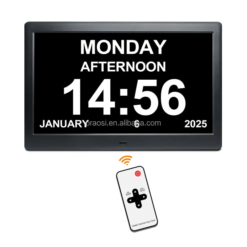10 Inch Digital Day-Date Clock for the Visually Impaired