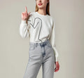 Wholesale China Factory Women's Winter Casual Embroidery Knitted Weave Plain Jacquard Sweater