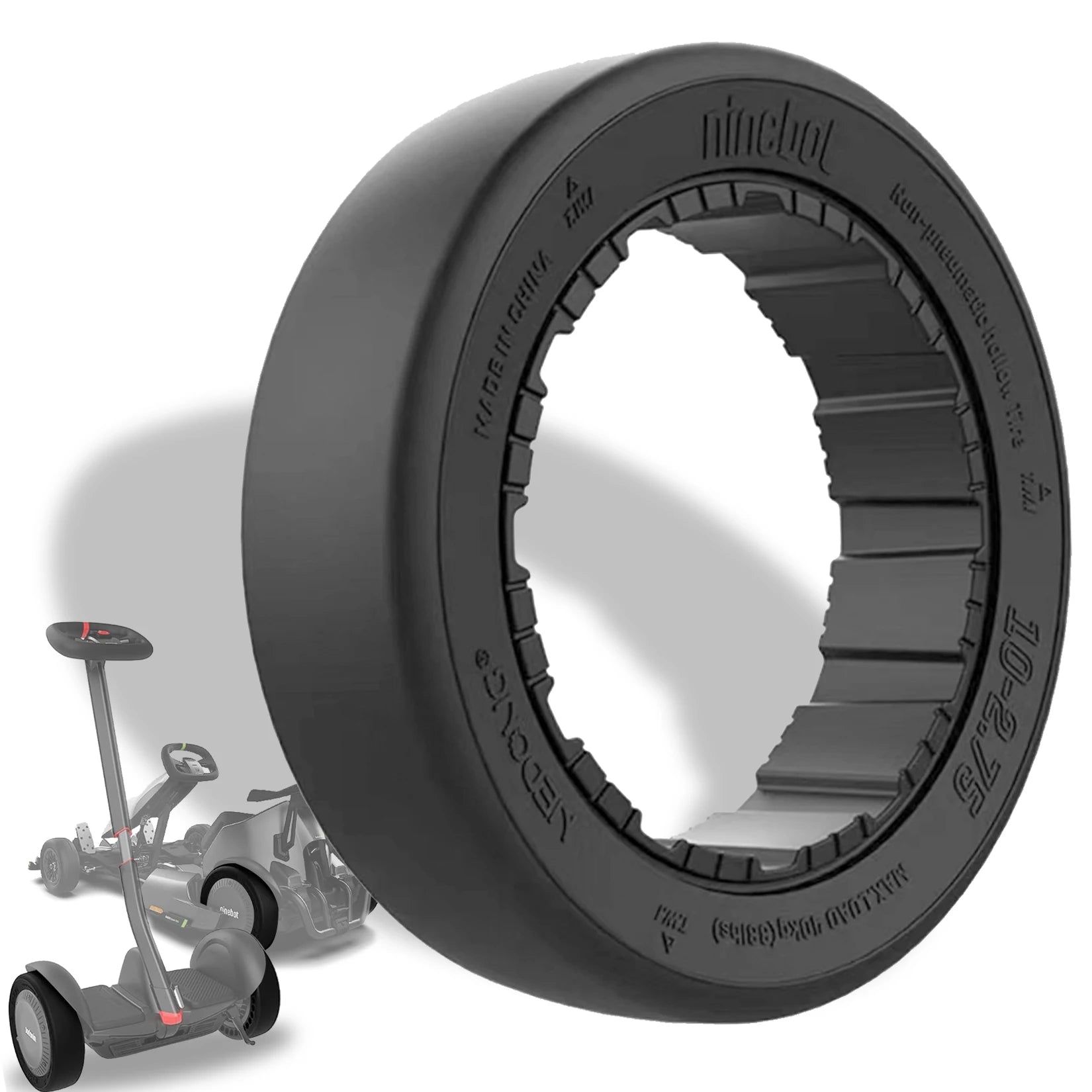 Quick Release Sport Drift Tires Gokart Rear Tire Replacement Compatible With Segway S MAX/Gokart PRO/Gokart Kit Replacement Tire