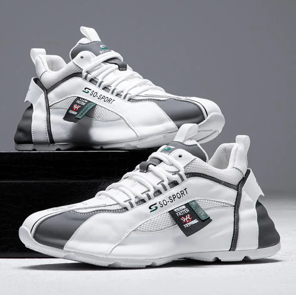 Spring New extra Large Size All-inclusive Sole Genuine Leather Sneakers Shoes