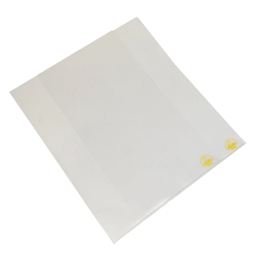 ALLESD Dust-free Office Use 2-Side Open ESD Document Holder Antistatic Transparent Bag