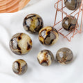Wholesale Natural Healing Stone Moire Crystal Ball Septarium Sphere Home Decoration