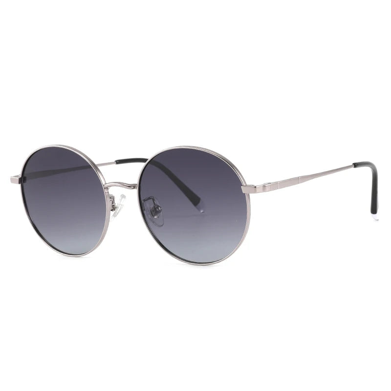 GL3012  Luxury Designer Round Titanium Frame Polarized Shades Glasses Fashion Sunglasses