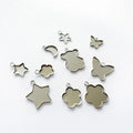20mm Blank Cabochon Setting Base Bulk Jewelry Diy Making Accessories Stainless Steel Necklace Pendant Charm Trays