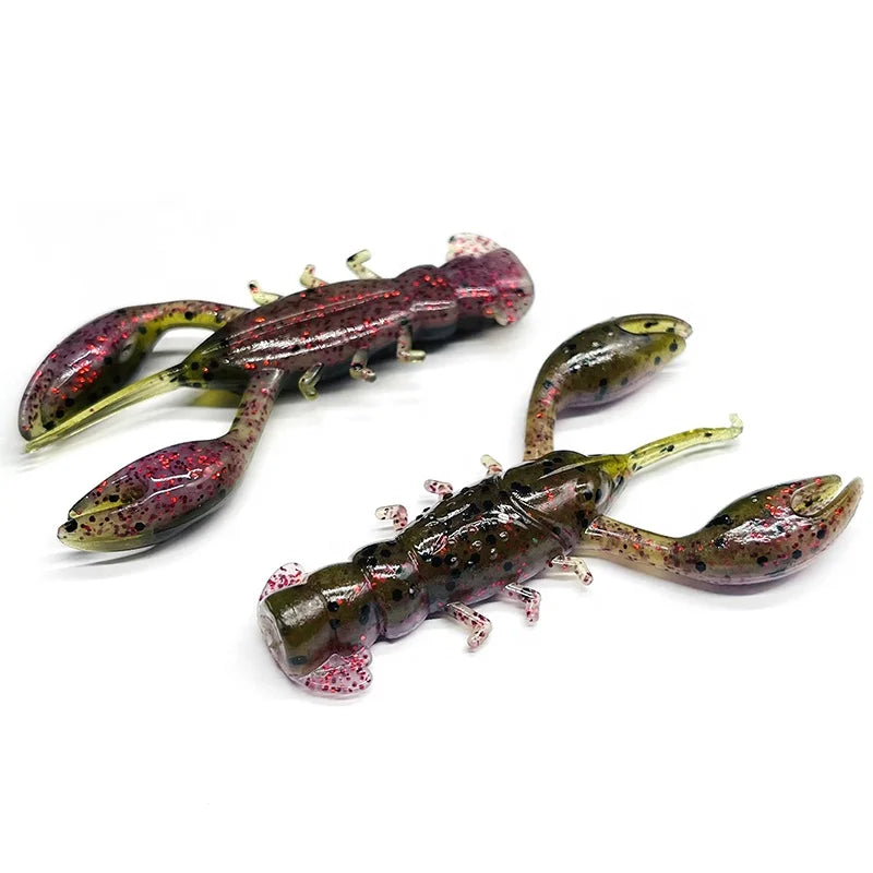 TAKEDO LD19 6cm 4g Wholesale TPR Material Floating Shrimp Rock Craw Soft Worm Fishing Soft Lure Bass Trout Pike Lure