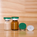 6ml UV Blue Gold Silver Green Purple Glass Vial Multiple Capacities Glass Vail with Green Blue pink Plastic-Aluminum Cap