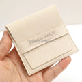 Custom Logo 8*8cm Flap Microfiber Jewelry Packaging Bag Mini Envelope Jewelry Pouch Wedding for Gift