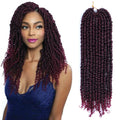 Pre Twisted Passion Twist Hair Passion Braids Water Wave 18 Inch Crochet Hair Pre-twisted Passion Twist Braiding Hair