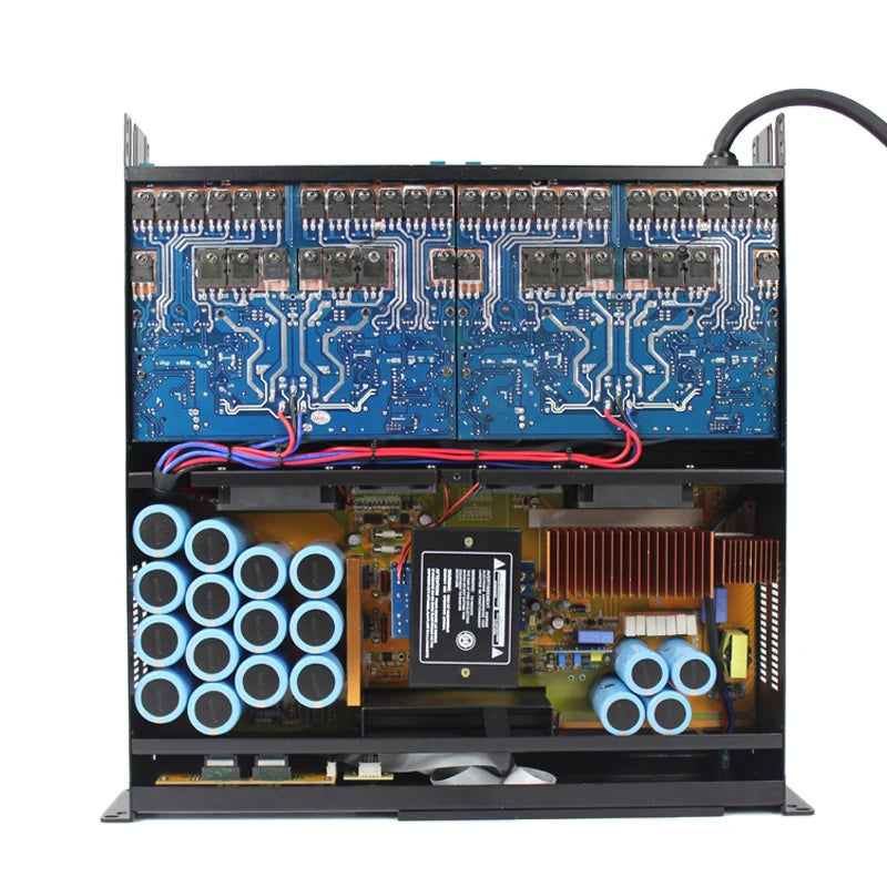 LA12X 4 Channel 2200 Watts Karaoke Amplifier With Dsp Audio Processor  Power Amplifier