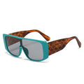 New European American Trendy Fashion Conjoined PC Sunglasses UV400 Optics Personalized INS Cross-Border Design Men Women Jings