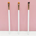 3 Pcs Brow Lift Brushes Synthetic Hair Angled Henna Brush Eyebrow Tinting Dyeing Tools Private Label