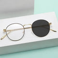 New Arrival Lightweight Round Frame Anti Blue Light Glasses Metal Retro Glasses Photochromic Glasses