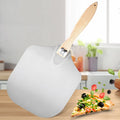 Essential Folding Pizza Shovel with Wooden Handle for Baking and Transfer Pizza Tool Essential for Perfect Results