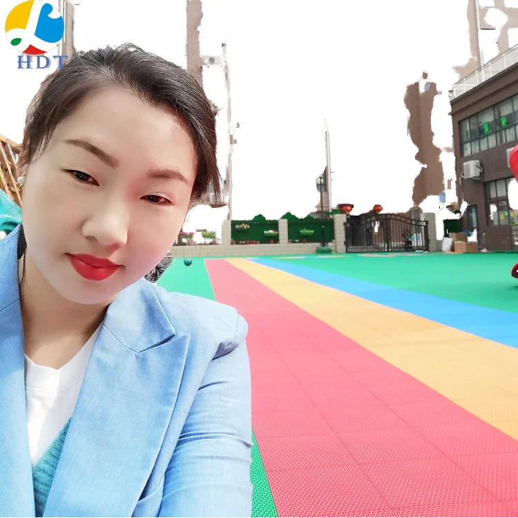 Modern Design Outdoor Interlocking PP Plastic Kindergarten Flooring Smooth Technics