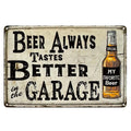 Beer Tastes Decor Wall bar Crafts Old Retro Custom Sign Poster Wall Art Prints Vintage Gaming Art Car logo Plate Hot Sale