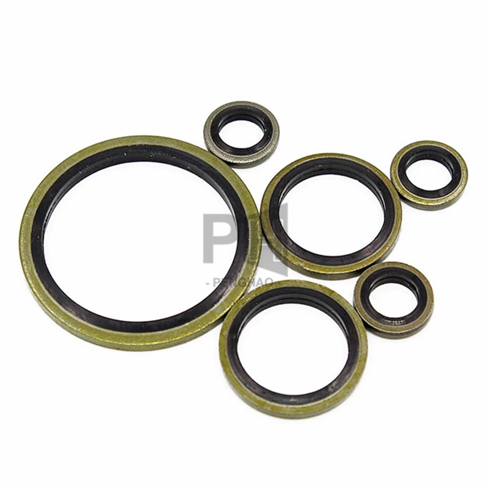 M6 M8 M10 M12 M16 M20 to M30 Combined NBR High Pressure Hydraulic Pipe Seal Pad Rubber Metal Shim Seal Gasket Flat Washer