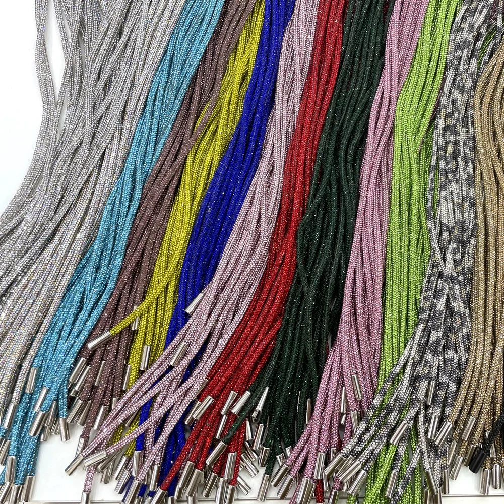 S582 Fashion Rhinestone Hoodie Cord Crystal Rhinestone Rope Bling Rhinestone Strips for Decoration