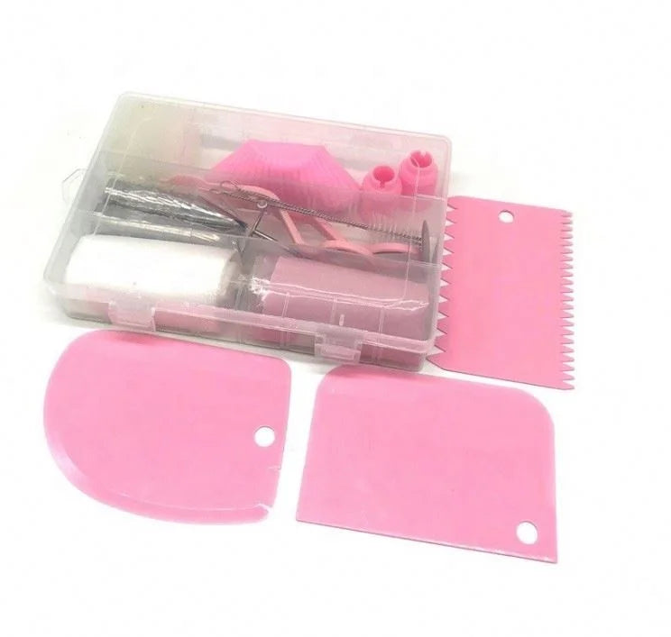 58PCS/Set Silicone Pastry Bag Nozzles Tips DIY Icing Piping Cream Reusable Pastry Bags Cake Decorating Set Tools