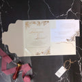 Rose Gold Pocket Fold Party Invitations Acrylic Cards Custom RSVP Cards Thank You Cards MegaBDM