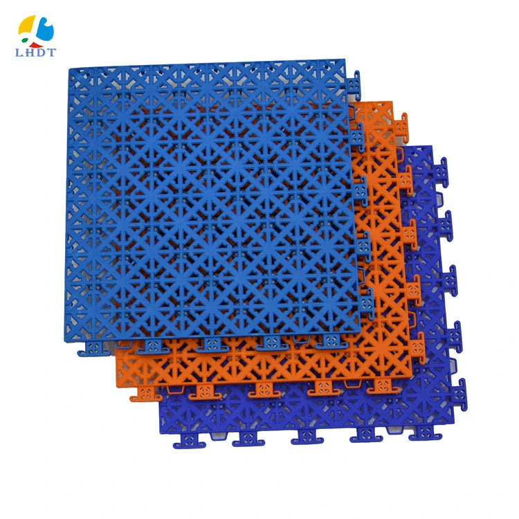 Homely Sports Ground Tiles Modular Floor for Basketball Court with Court Lines and logo