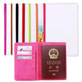 Custom Logo Kids Passport Cover Sublimation Blank Leather Cute Passport Holder for Card Holders