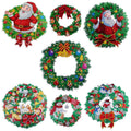 Handmade DIY Diamond Painting Christmas Wreath Holiday Gift Diamond Embroidered Wreath Christmas Decoration