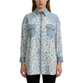 Beautiful Female Jean Trousers and Blouse Women's Clothing Blouses 2024 Blouse Women Formal Flower