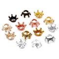 YuenZ8 Colors Alloy Loose Spacer Beads Gold Silver Crown Beads for Jewelry Making DIY Bracelet Handmade Accessories 7x10 mm N202