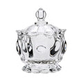 Wholesale Hot Sale Lovely Glass Sugar Candy Box Candy Jar with Lid Glass Candle Jar MegaBDM