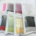 Wholesale Color Disposable 50 Pcs/Bag Lash Crystal Glitter Nylon Spoolie Brush for Salon Lash Cleanser Mascara Makeup Brush Tool
