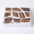 HZ Factory Direct Natural Quartz Raw Healing Yellow tiger Eye Stones Set Box Crystal Mineral Specimen