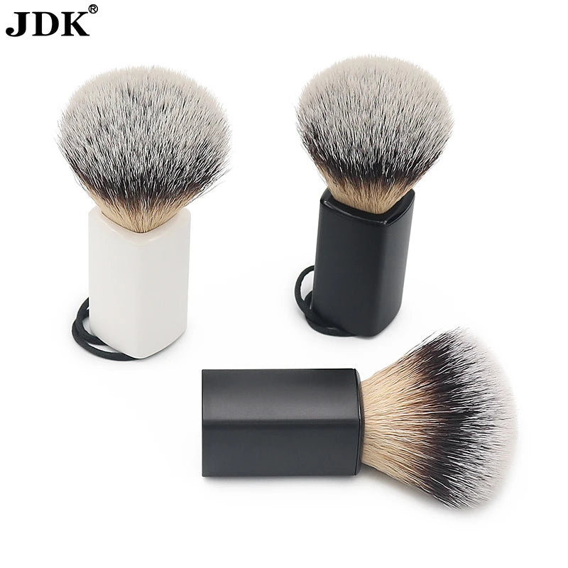 JDK Hot Synthetic Hair Shave Brush Varnished Plastic Handle Shaving Brush